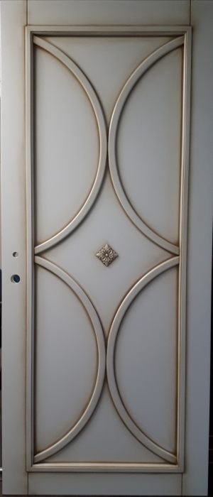 Межкомнатная дверь в профиле массив (эмаль с патиной) Сальск